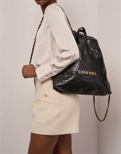 chanel 22 backpack small|chanel 22 small size.